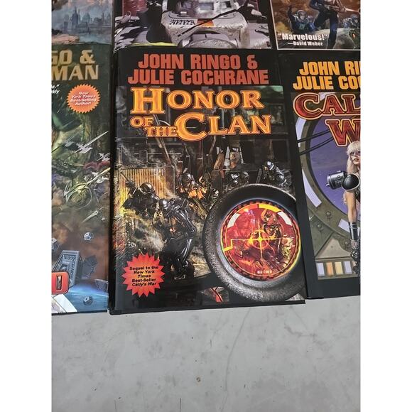 Lot of 8 Honor of the Clan, Hell's Faire by John Ringo Sci-Fi Hardcover Books - Picture 7 of 9
